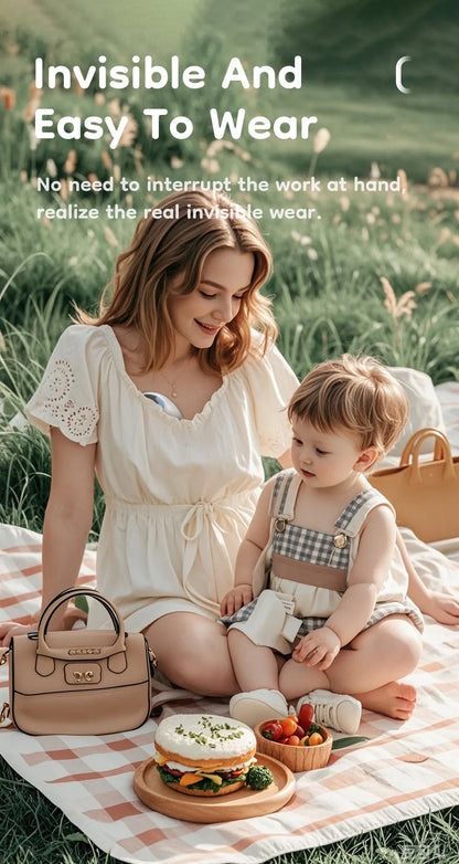 MAMIJOY Wearable Electric Breast Pump – Lightweight Hands-Free Milk Collector with LED Display