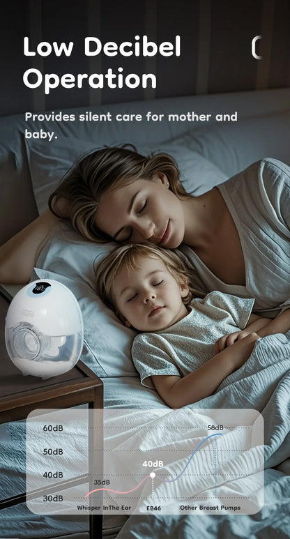 MAMIJOY Wearable Electric Breast Pump – Lightweight Hands-Free Milk Collector with LED Display