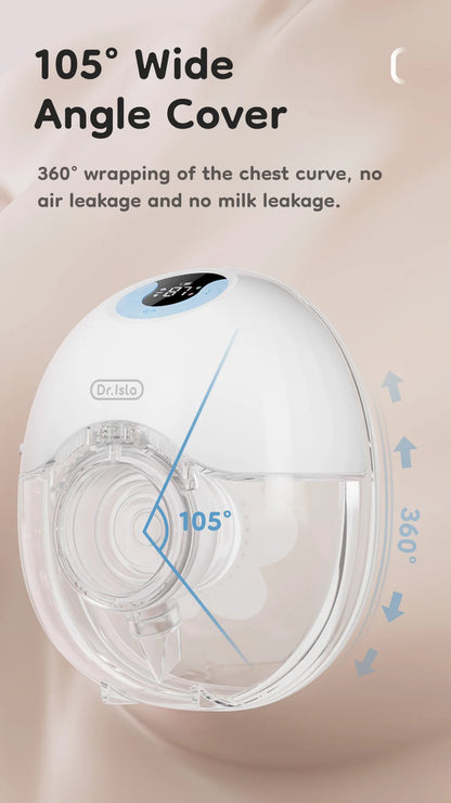 MAMIJOY Wearable Electric Breast Pump – Lightweight Hands-Free Milk Collector with LED Display
