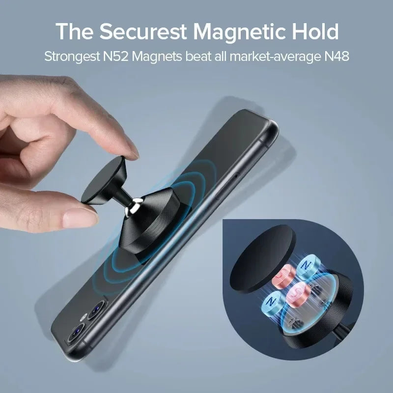 MagnaDrive Magnetic Car Phone Holder – Universal Dashboard & Wall Mount, Strong Magnet Phone Stand for iPhone, Samsung, Xiaomi & Huawei