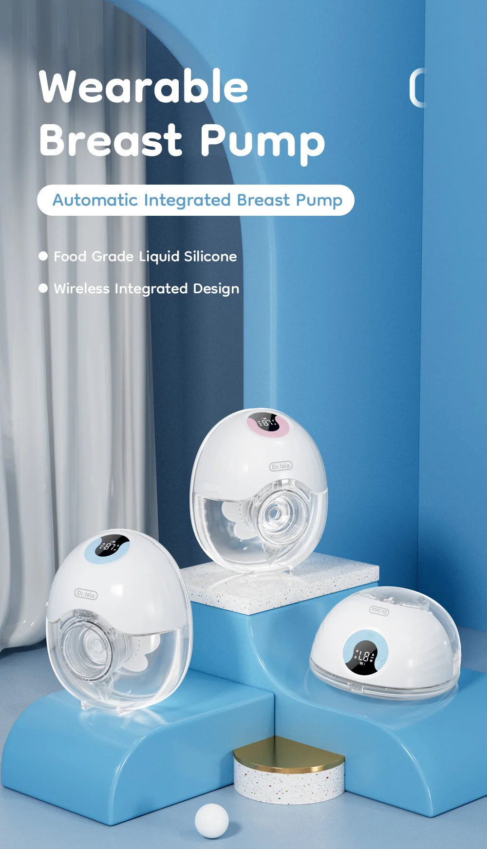 MAMIJOY Wearable Electric Breast Pump – Lightweight Hands-Free Milk Collector with LED Display