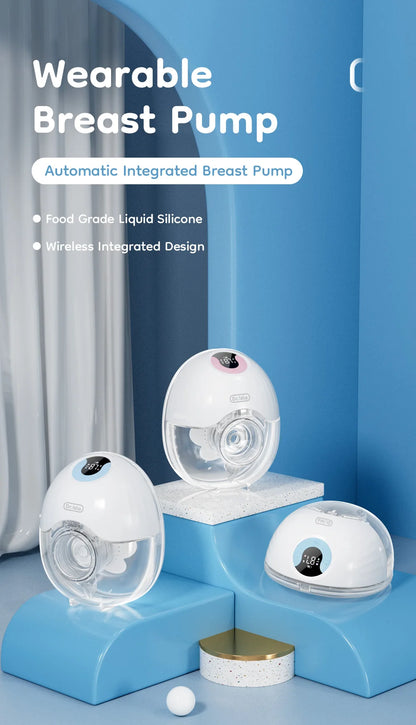 MAMIJOY Wearable Electric Breast Pump – Lightweight Hands-Free Milk Collector with LED Display