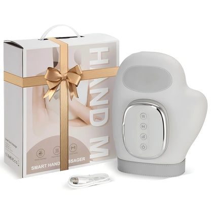 HandSoothe Pro – Rechargeable Hand Massager with Air Compression & Heat for Arthritis, Typing Fatigue & Daily Relief