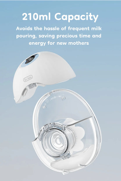 MAMIJOY Wearable Electric Breast Pump – Lightweight Hands-Free Milk Collector with LED Display