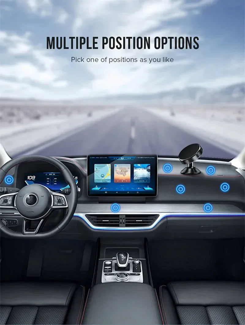 MagnaDrive Magnetic Car Phone Holder – Universal Dashboard & Wall Mount, Strong Magnet Phone Stand for iPhone, Samsung, Xiaomi & Huawei