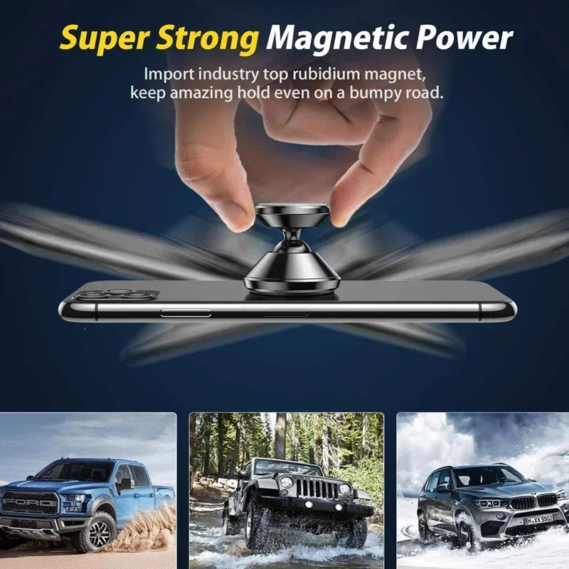 MagnaDrive Magnetic Car Phone Holder – Universal Dashboard & Wall Mount, Strong Magnet Phone Stand for iPhone, Samsung, Xiaomi & Huawei