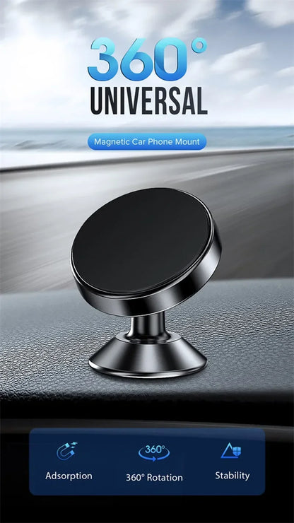 MagnaDrive Magnetic Car Phone Holder – Universal Dashboard & Wall Mount, Strong Magnet Phone Stand for iPhone, Samsung, Xiaomi & Huawei