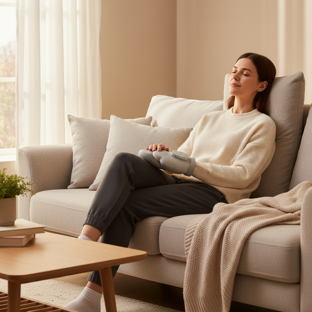 HandSoothe Pro – Rechargeable Hand Massager with Air Compression & Heat for Arthritis, Typing Fatigue & Daily Relief