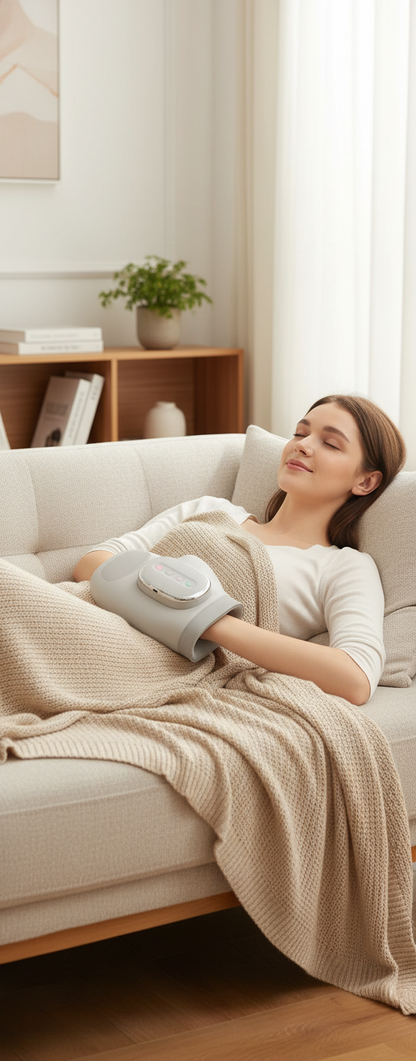 HandSoothe Pro – Rechargeable Hand Massager with Air Compression & Heat for Arthritis, Typing Fatigue & Daily Relief