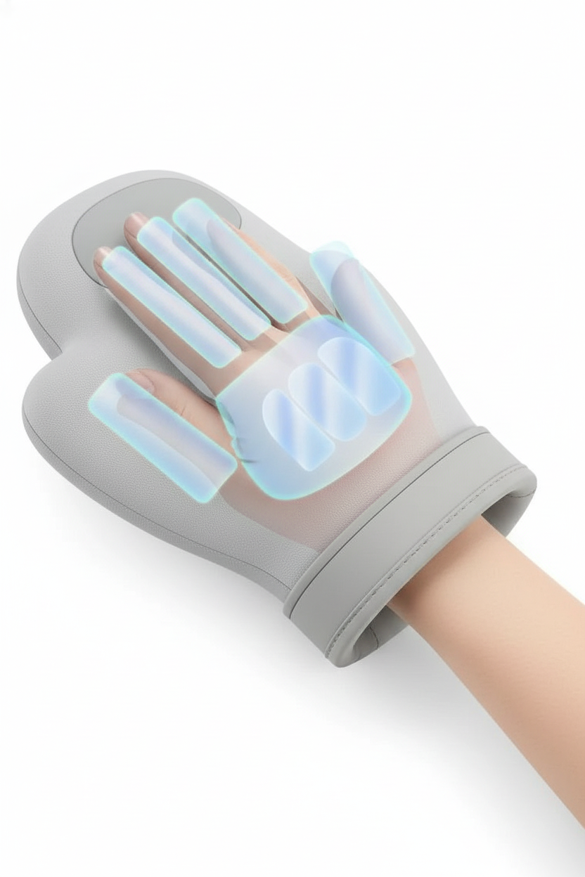 HandSoothe Pro – Rechargeable Hand Massager with Air Compression & Heat for Arthritis, Typing Fatigue & Daily Relief